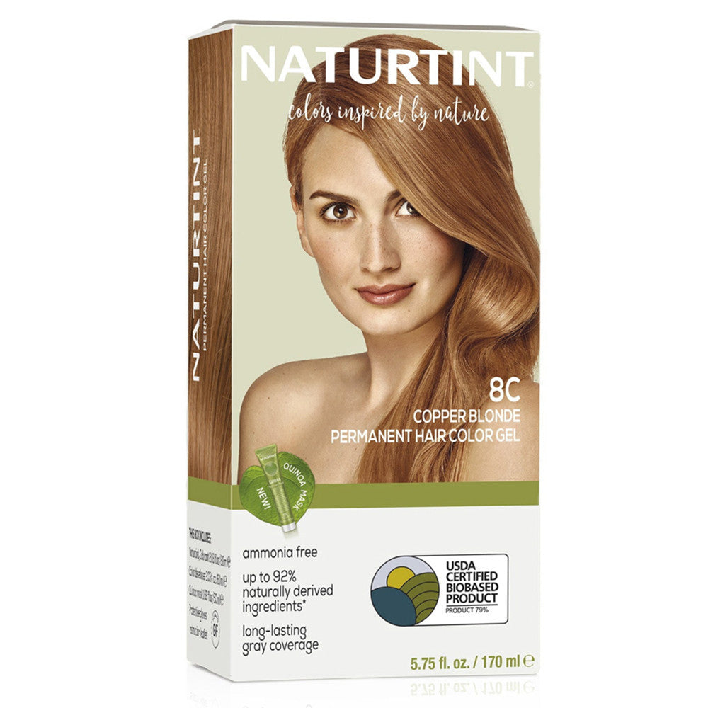 Naturtint Permanent Hair Color, 8C Copper Blonde, 5.75 Oz